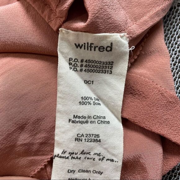 Aritzia Wilfred 100% Silk Peri Romper Size Small - Picture 9 of 11